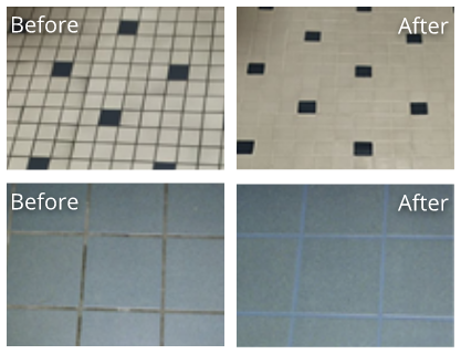 Tile & Grout Before and After